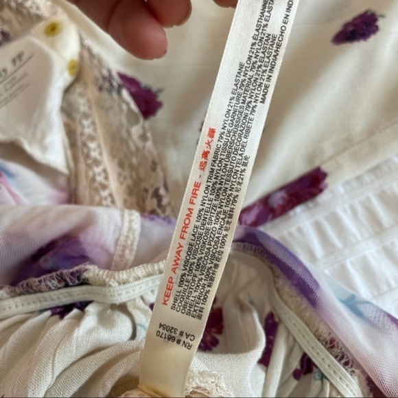 NWOT Free People Poppy Printed Bodysuit - Picture 8 of 13